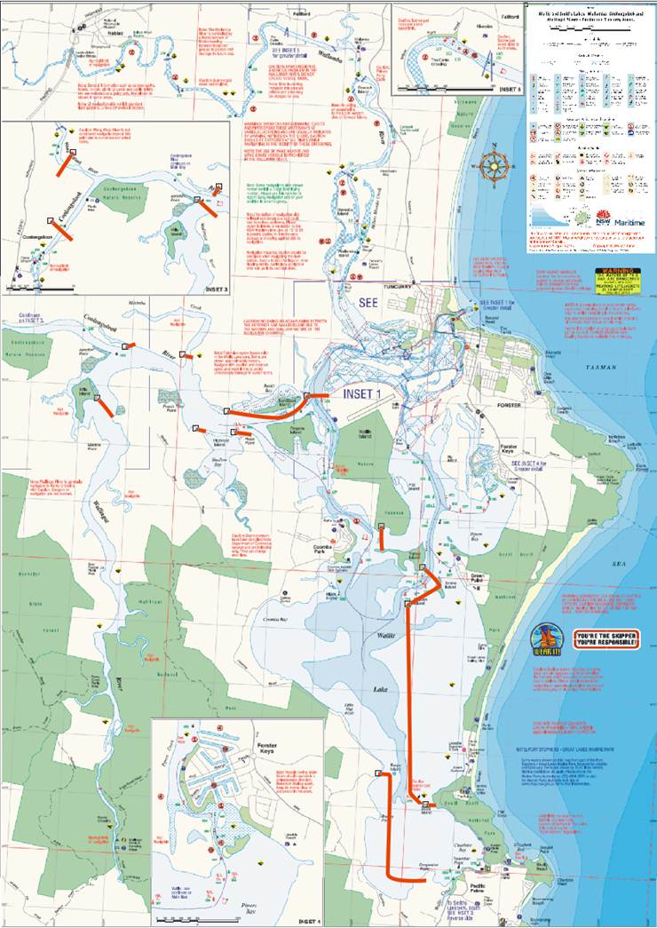 image of wallis lake map